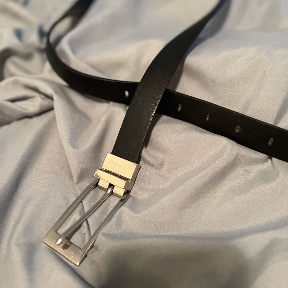 Ellen Tracy thin black belt